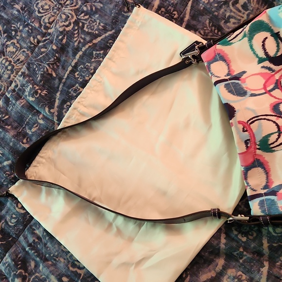 Coach multicolored crossbody satchel - Picture 4 of 5